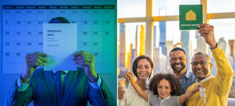 Temporary Work Visa vs Permanent Residency